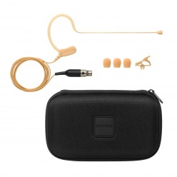 MX153T/O-TQG - Mikrofon nauszny, dookólny, złącze TA4F, cielisty, do nadajników osobistych